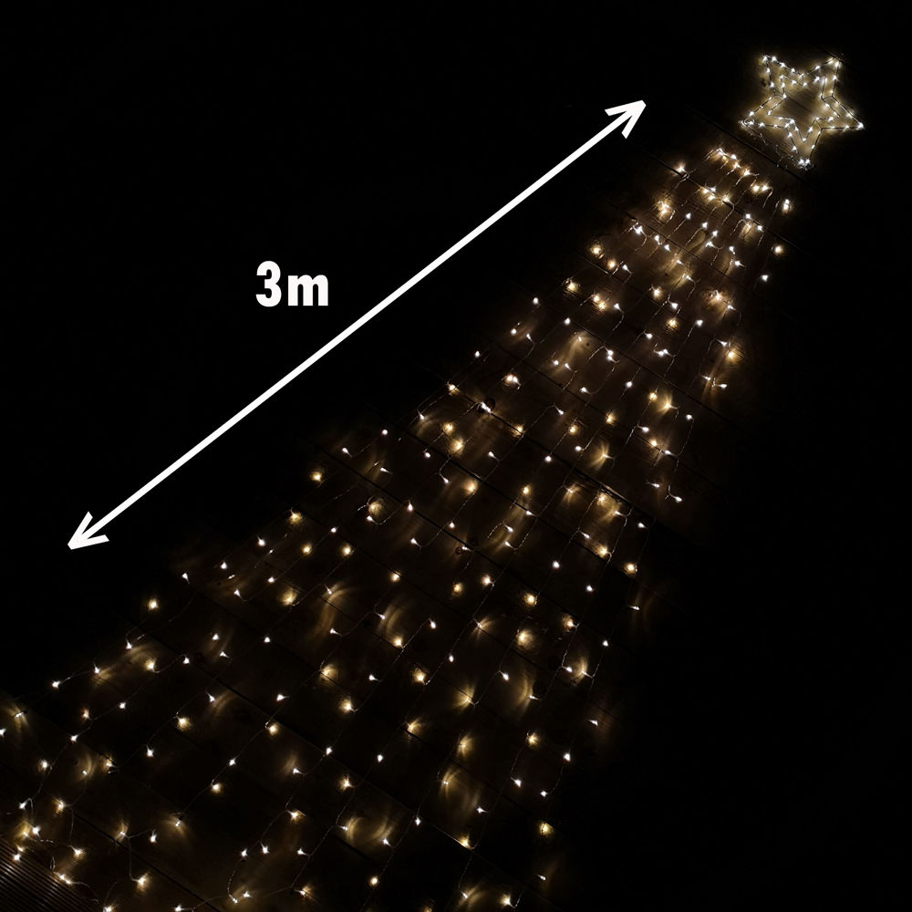 Premier 320 Warm White LED Multi-Function Christmas Shooting Star 3m Image 8