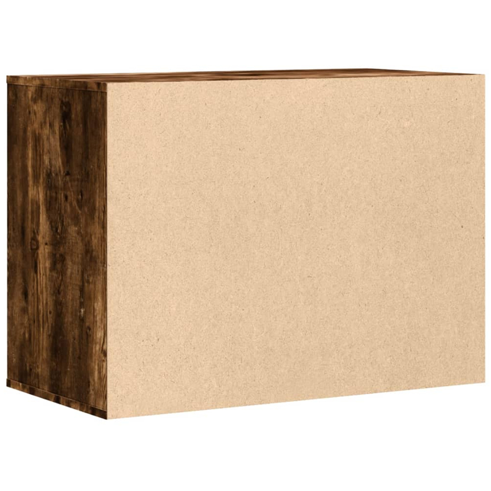 vidaXL 3 Drawer Smoked Oak Wooden Chest of Drawers Image 6