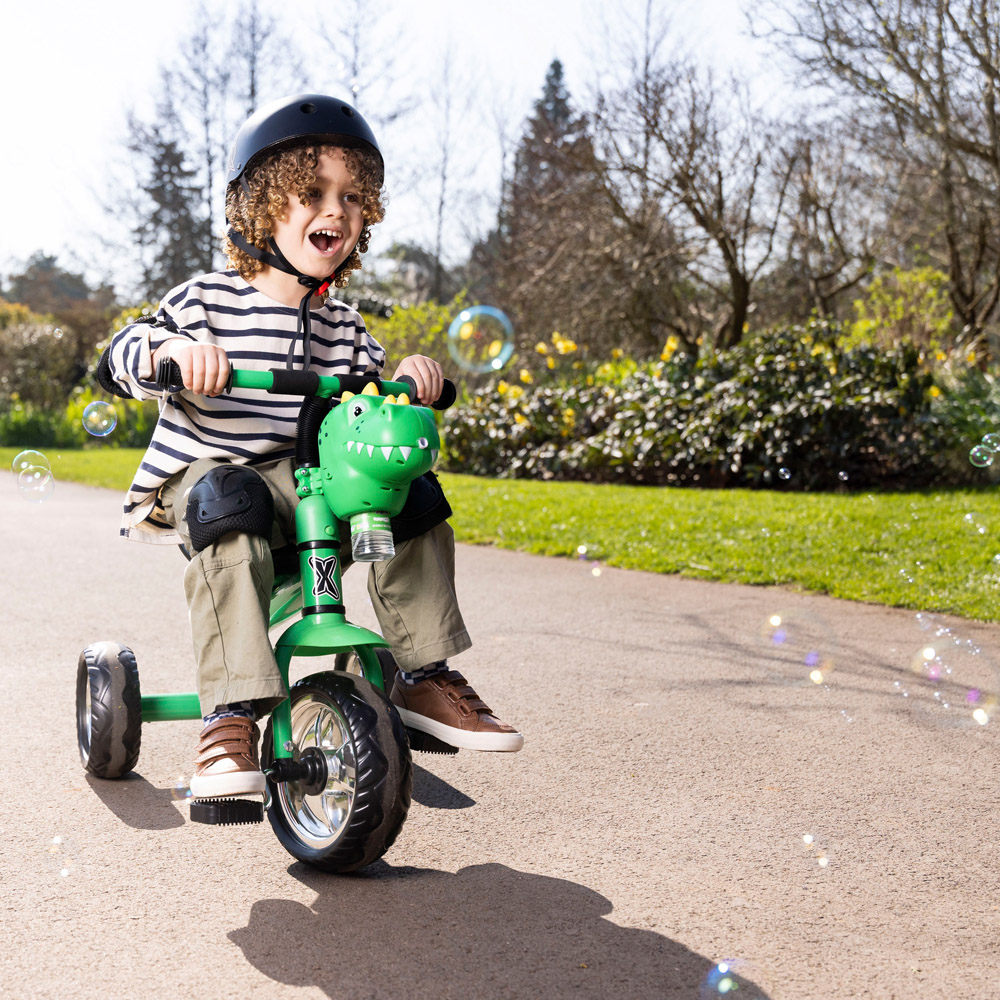 Xootz Kids Green Dinosaur Bubble Go Trike Image 9