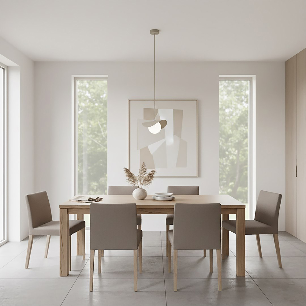 Emibig Ritual Beige G9 Small Ceiling Pendant Light Image 7