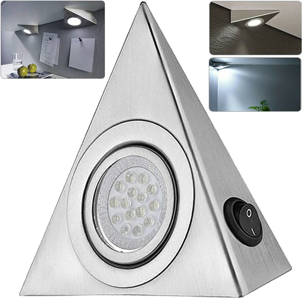 ATEK Warm White LED Triangle Under Cabinet Light Image 3