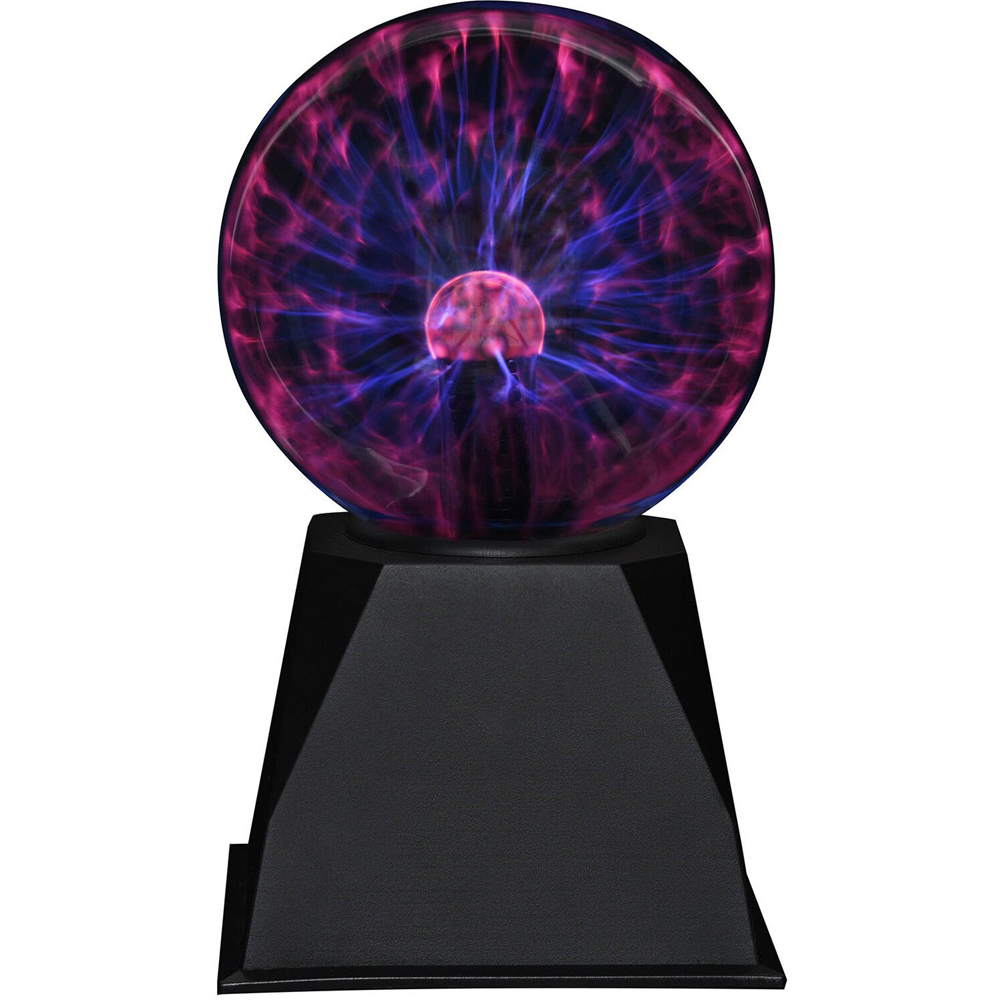 Plasma Ball with USB Cable - Black and Clear Image 2