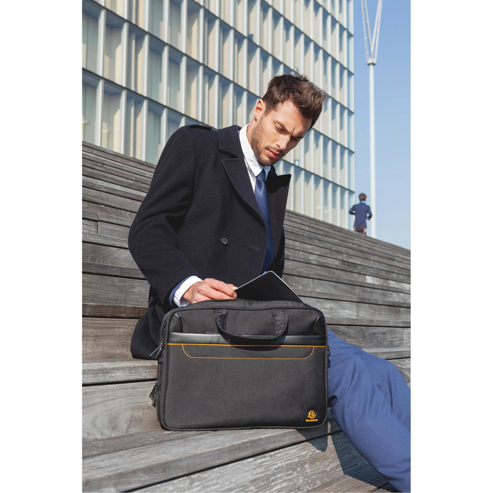 Exacompta Exactive 15.6 inch Black Lightweight Padded Laptop Bag Image 8