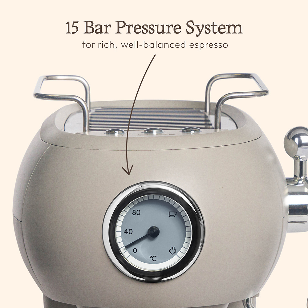 Haden Barista Pro 215789 15 Bar Putty Espresso Machine Image 3