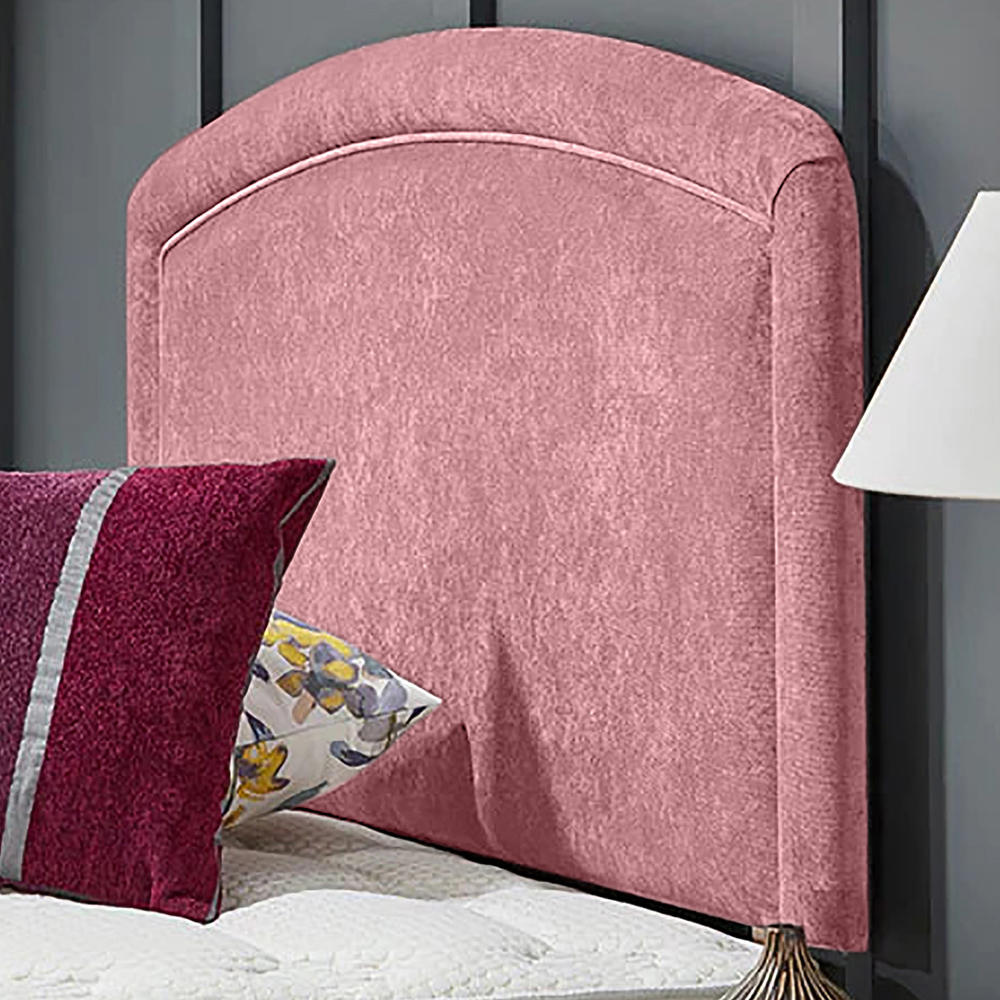 Eleganza Home Melanie Small Single Pink Naples Strutted Headboard Image 1