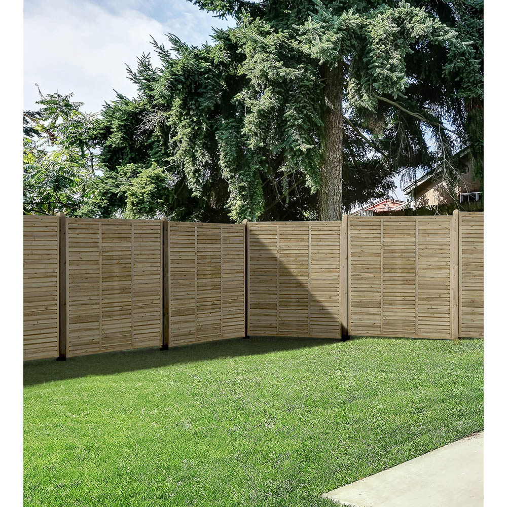 Shire 6 x 6ft Contemporary Vogue Fence Panel Image 1