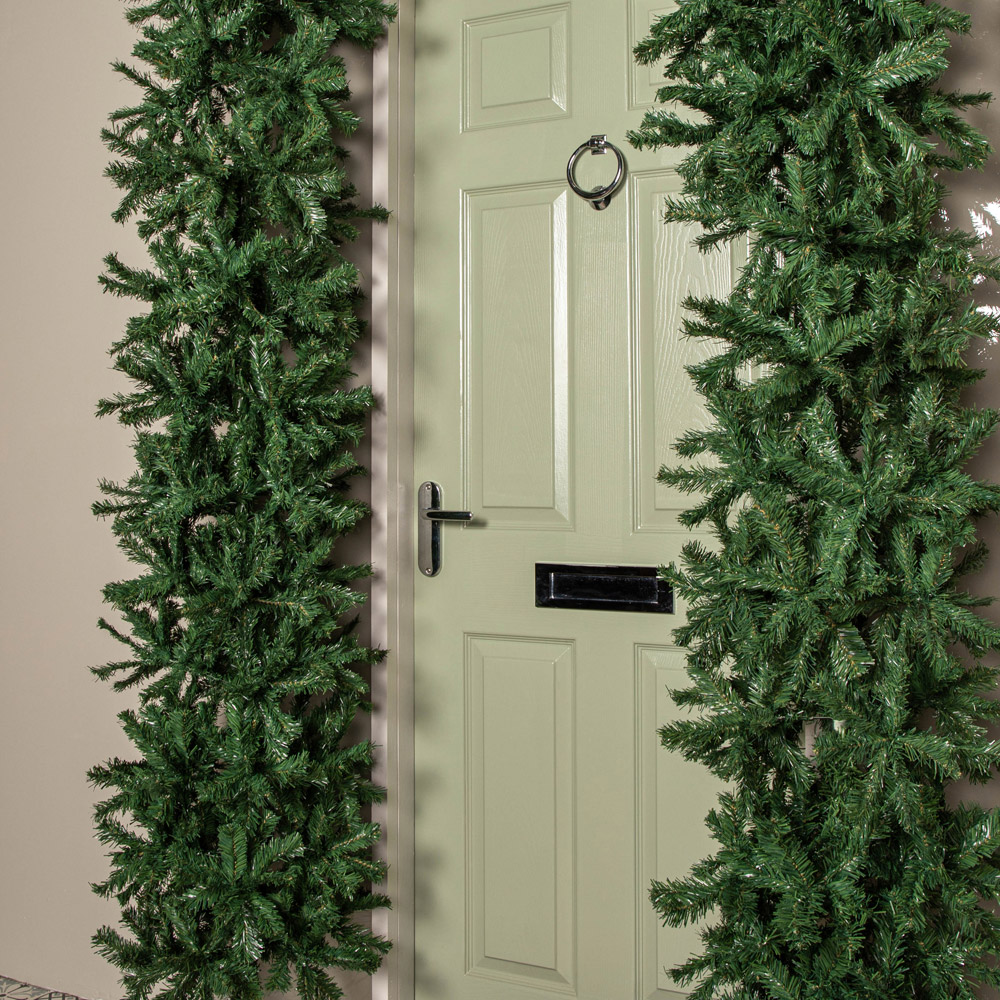 Samuel Alexander Single Door Artificial Plain Green Christmas Tree Arch 8ft Image 3