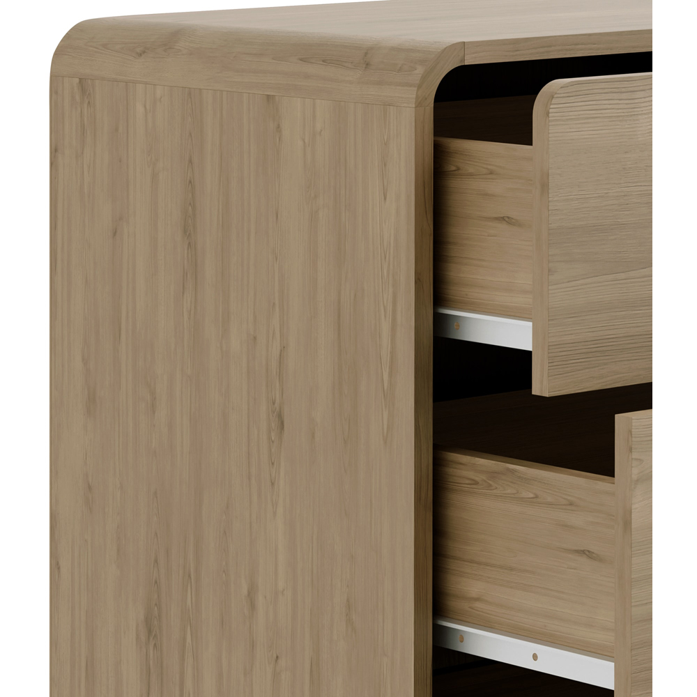 Julian Bowen Ingrid 3 Drawer Oak Chest of Drawers Image 4