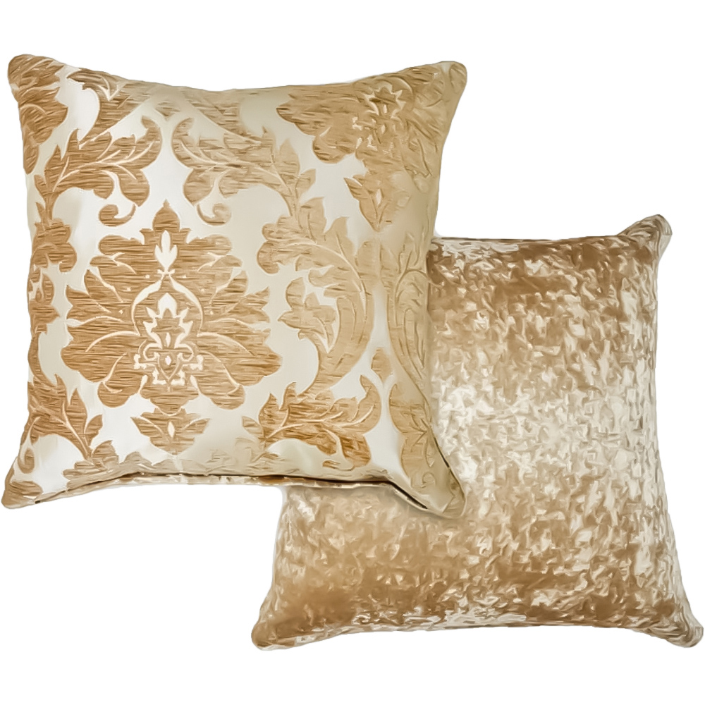 Serene Baroque Coffee Cushion Cover 43 x 43cm Image