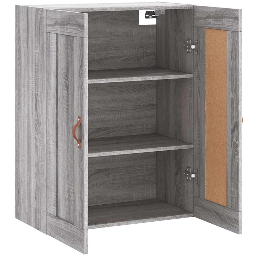 vidaXL 2 Door Grey Sonoma Wall Mounted Cabinet Image 6