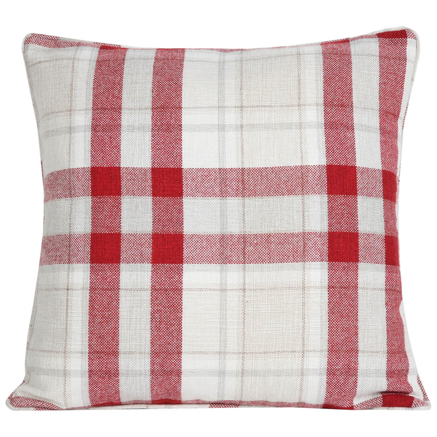 Divante Highbury Crimson Check Cushion 43cm Image