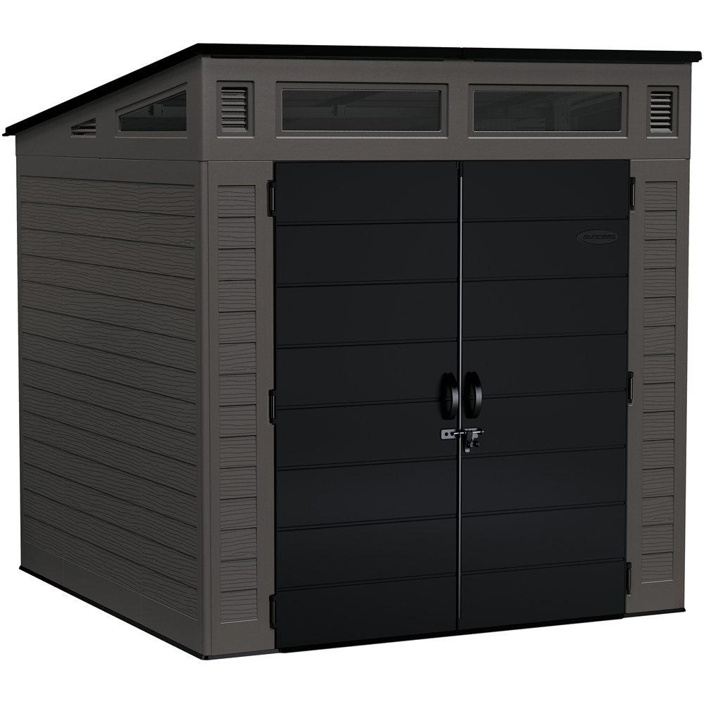 Suncast Moda Modernist 7 x 7ft Double Door Storage Shed Image 1