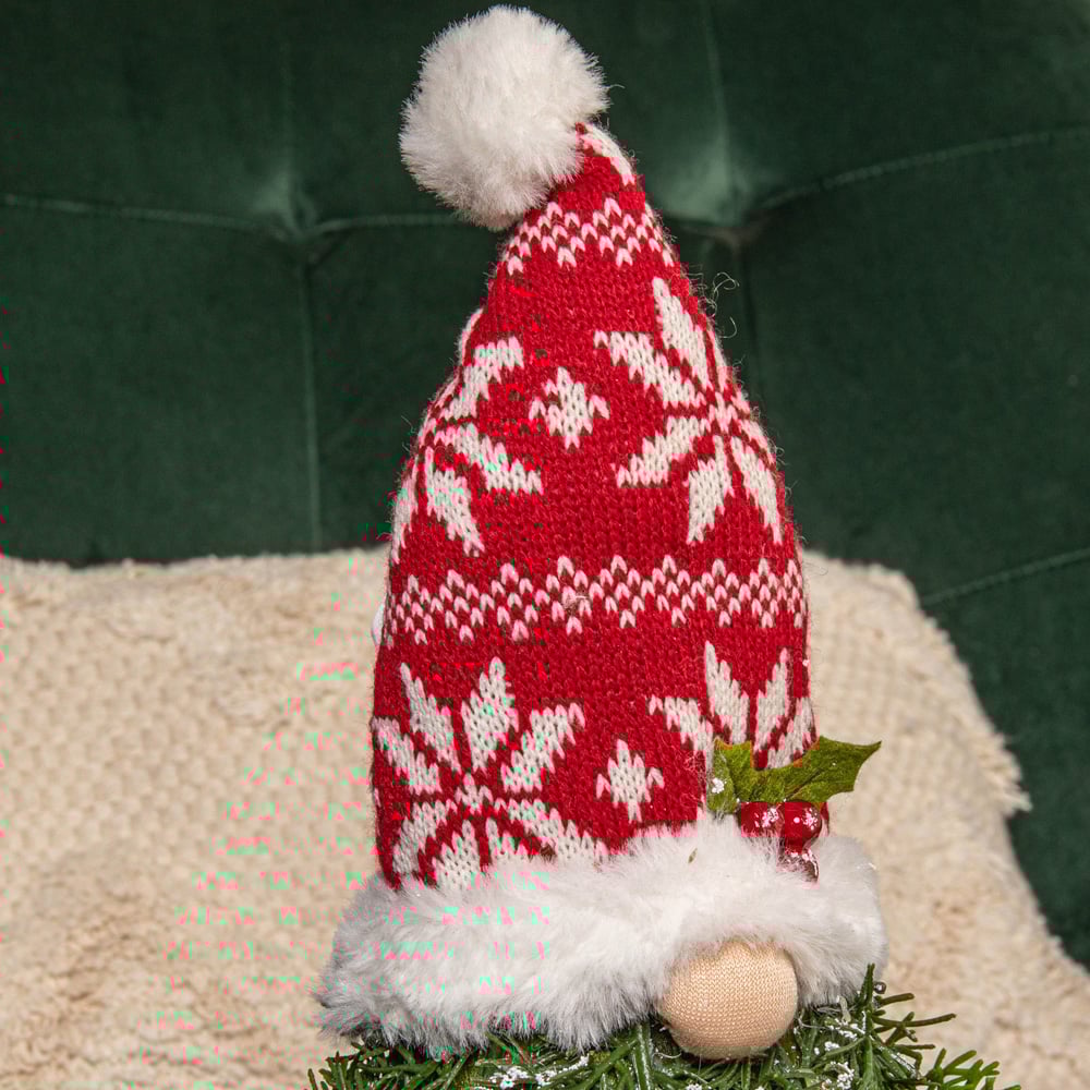 Samuel Alexander Red and White Sitting Gonk Christmas Decoration 48cm Image 4