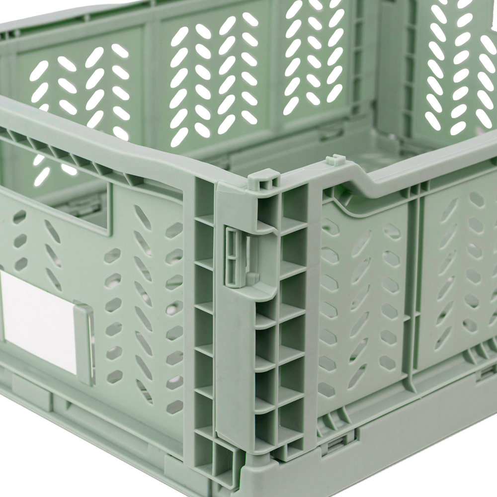 JVL Stackit Green Foldable Storage Crate 14.5L Image 3