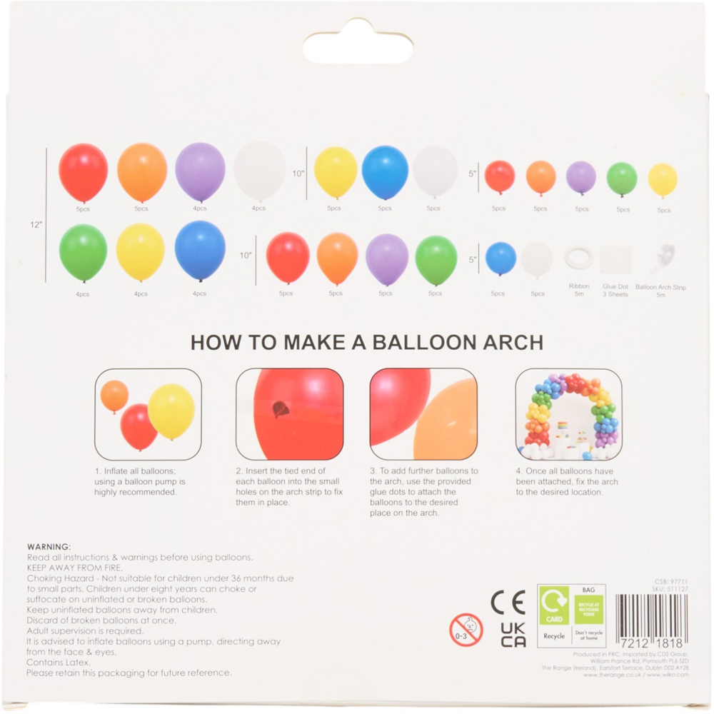 Balloon Arch Kit Rainbow Image 3
