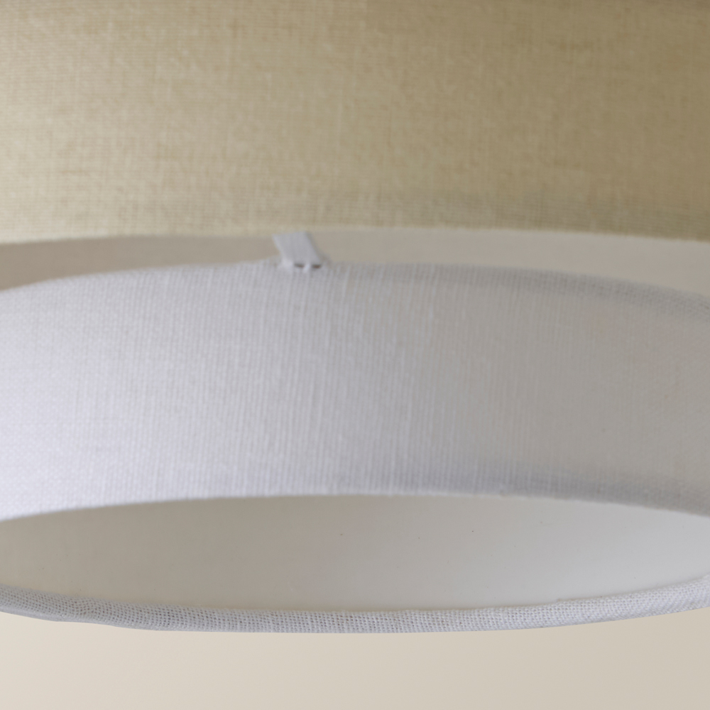 ValueLights Hampshire 5-Tier 3 Tone Cream Fabric Ceiling Pendant Lamp Shade Image 3