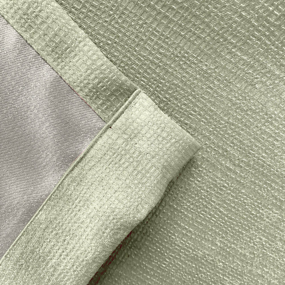 Enhanced Living Matrix Green Thermal Pencil Pleat Readymade Curtains 117 x 137cm Image 4
