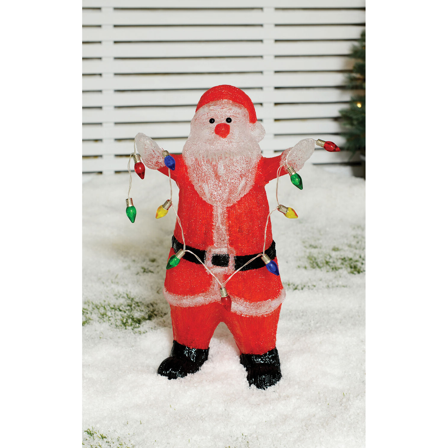Acrylic Standing Santa - Red Image 2