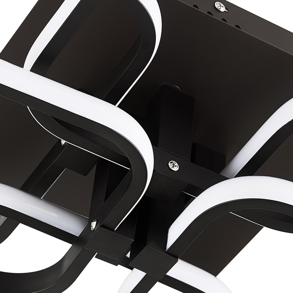 Living and Home Square LED Semi Flush Ceiling Light Image 3