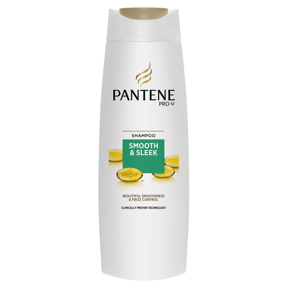 Pantene Smooth and Sleek Shampoo for Dry Frizzy Hair 400ml Image