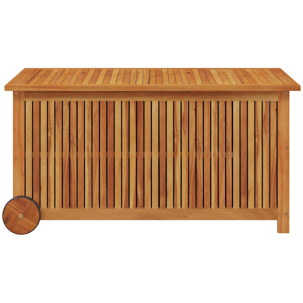 vidaXL 58 x 113 x 50cm Brown Acacia Wood Garden Storage Box Image 3