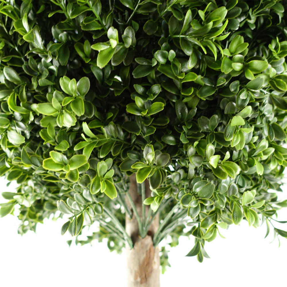 Leaf Buxus Ball Topiary Artificial Tree in Pot 5ft 2 Pack Image 3