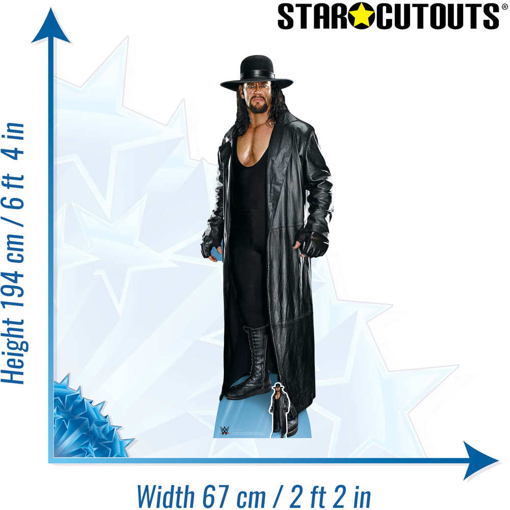 Star Cutouts Undertaker Legend Trademark Hat and Coat Cutout 6.4ft Image 6