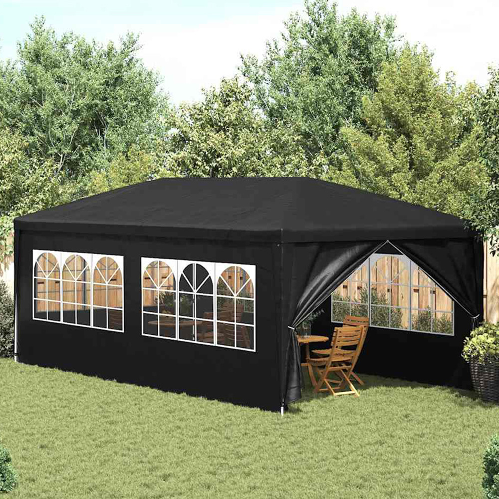 vidaXL 3 x 6m Anthracite Marquee Gazebo Party Tent Image 1