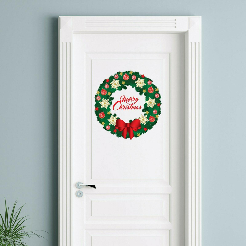 Walplus Christmas Garland Self Adhesive Wall Sticker Image 4