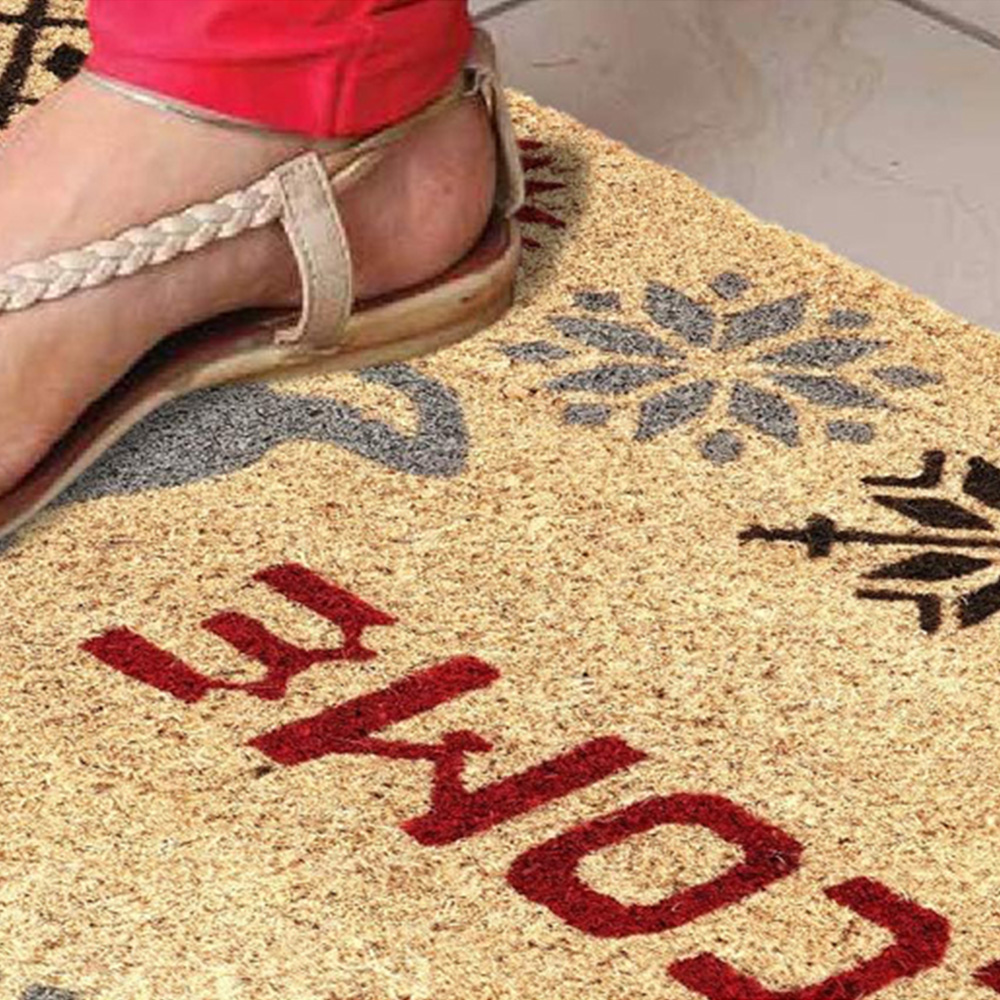 Coco & Coir Stag Xmas Coir Door Mat 45 x 75cm Image 4