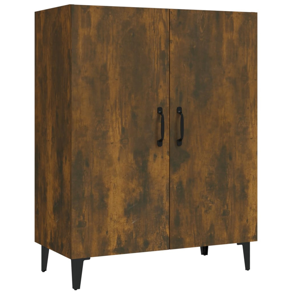 vidaXL 2 Door Smoked Oak Sideboard Image 2
