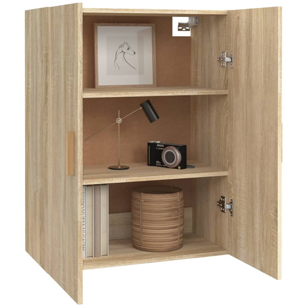 vidaXL 2 Door Sonoma Oak Hanging Wall Cabinet Image 3