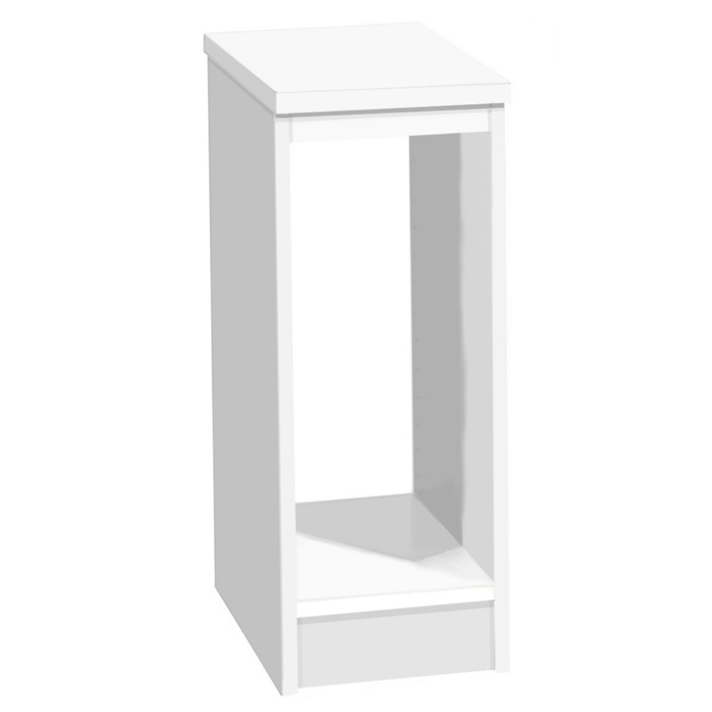 R White Cabinets Desktop Tower Storage White Image 2