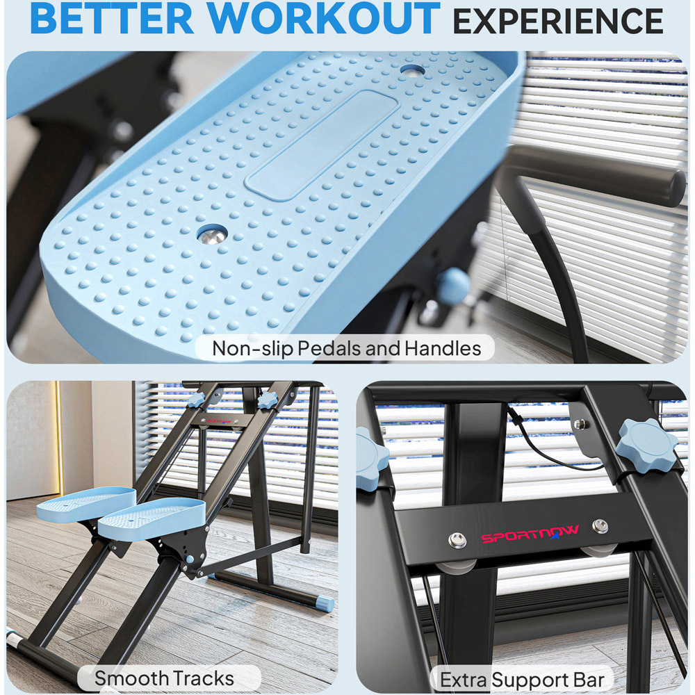 SPORTNOW Vertical Stair Stepper Exercise Machine with LCD Monitor Image 5