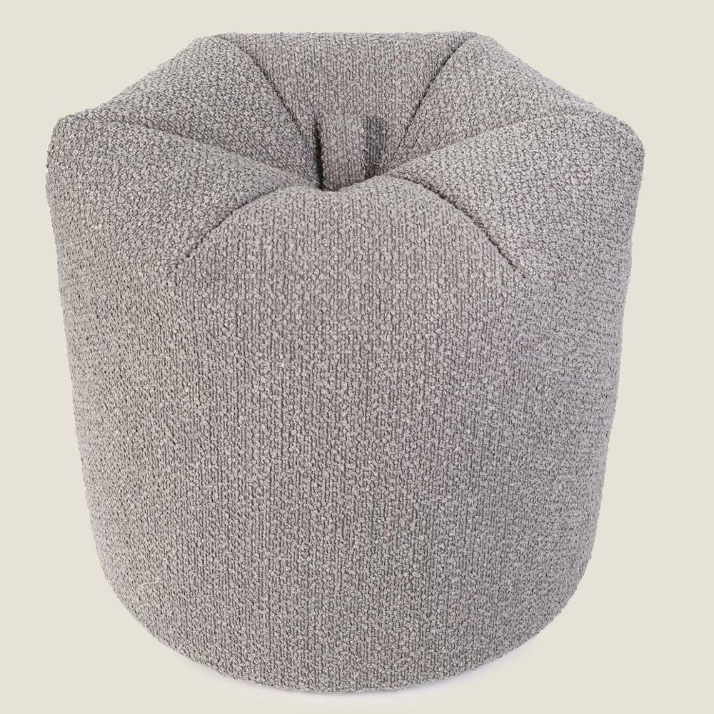 Kaikoo Grey Boucle Bean Bag Image 2