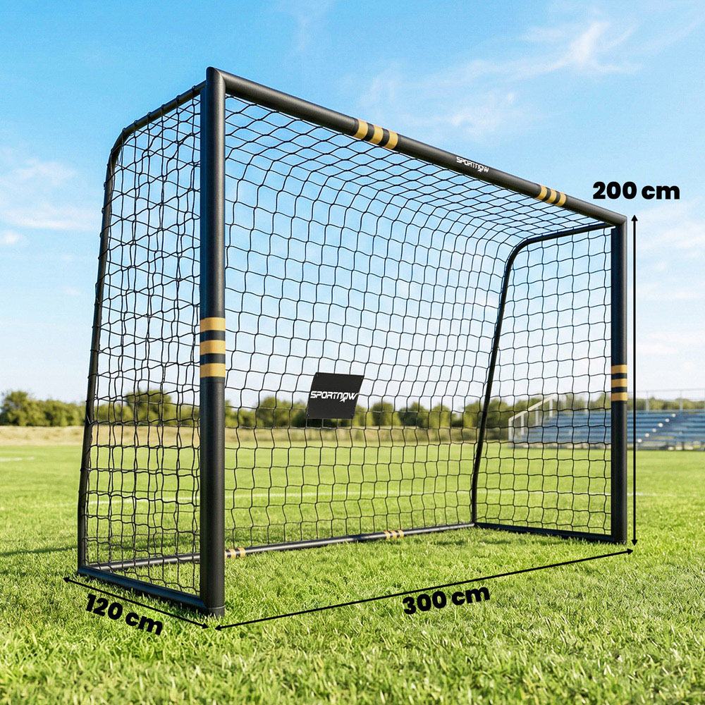 SPORTNOW Yellow and Black Football Goal with EPE Padding 10 x 6.5ft Image 8
