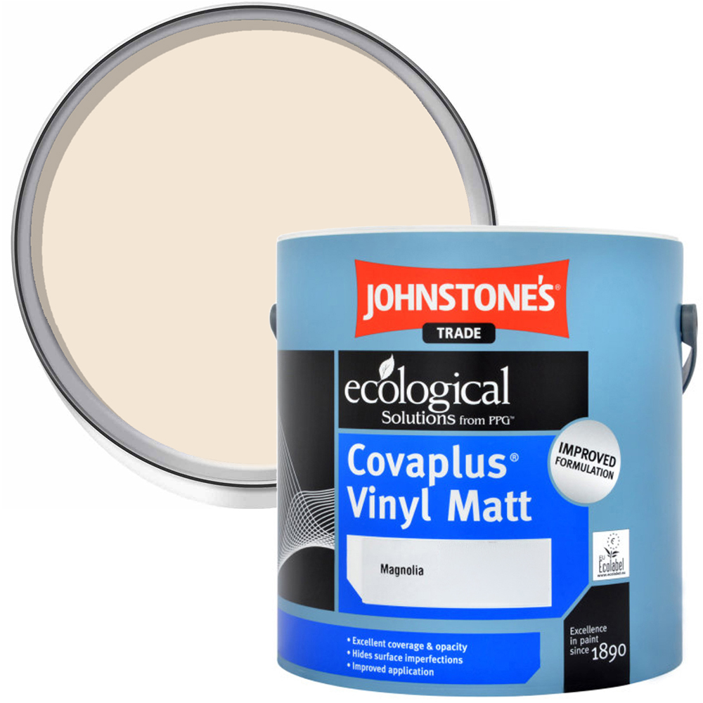 Johnstone's Trade Covaplus Magnolia Vinyl Matt Paint 2.5L Image 1