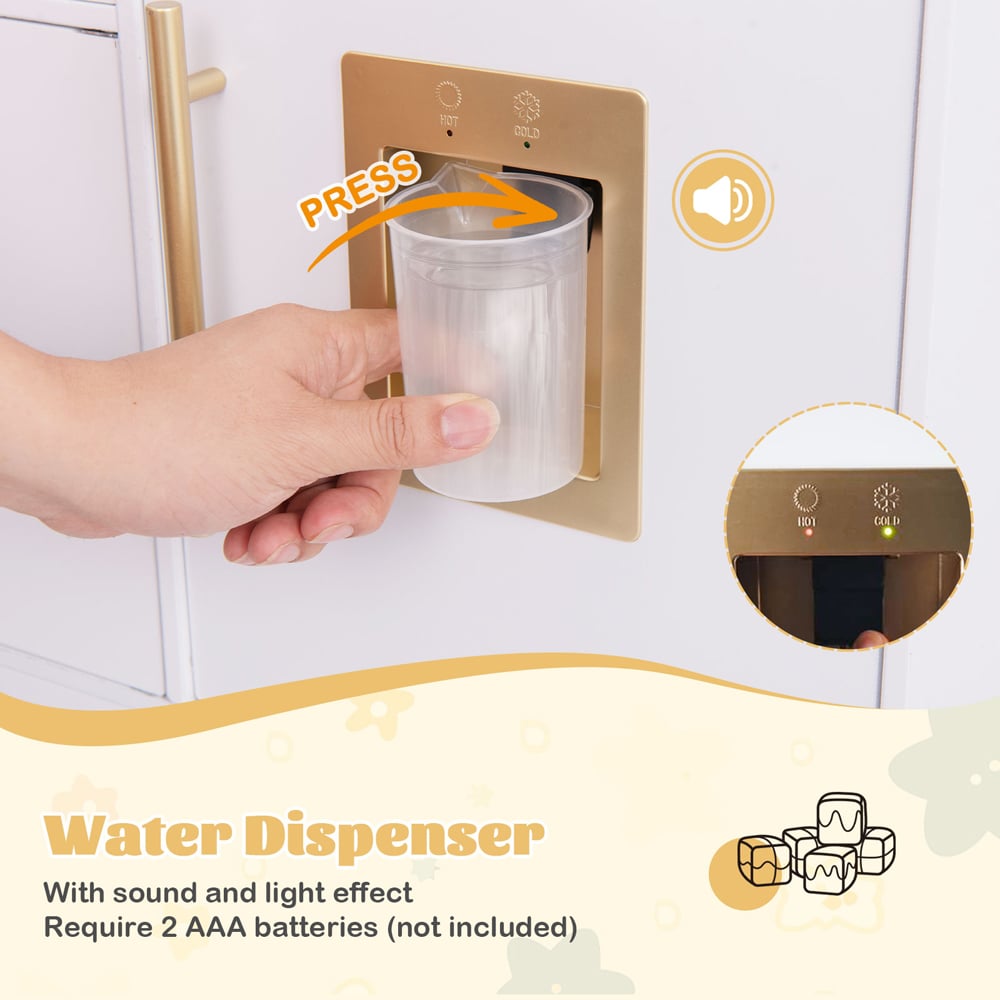 Costway Kids White Kitchen Playset Image 5