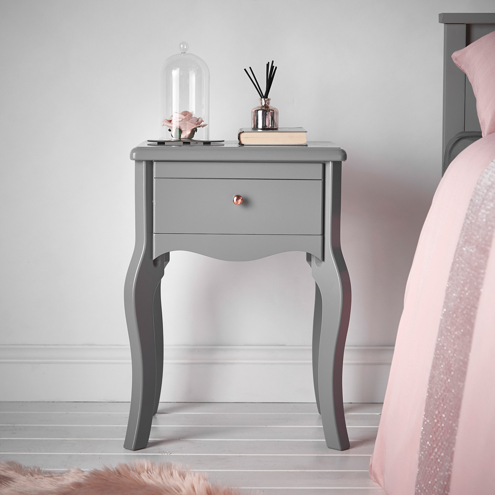CARME Home Sorrento Grey Side Table Image 5