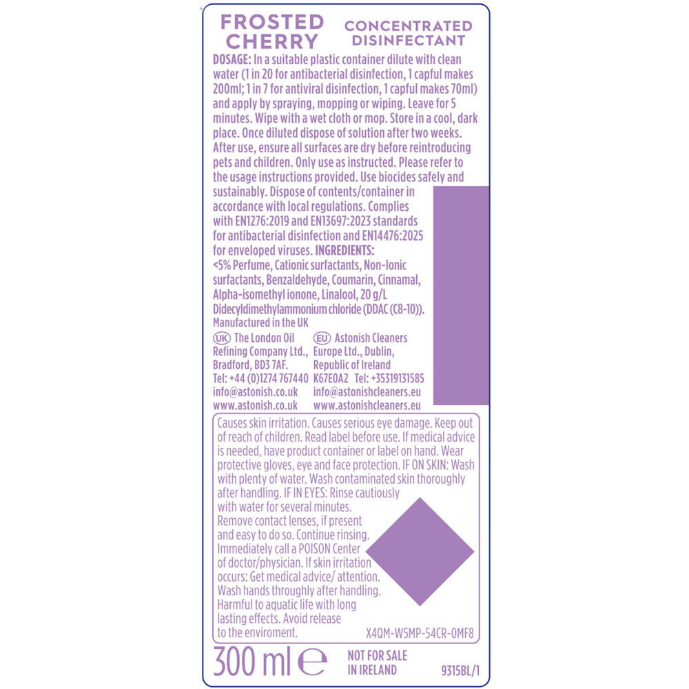 Astonish Concentrated Disinfectant Frosted Cherry Image 3