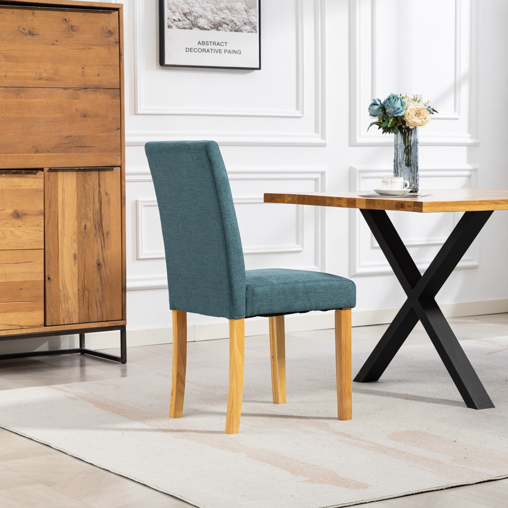 Artemis Home Almont Set of 2 Teal High Back Dining Chairs Image 6