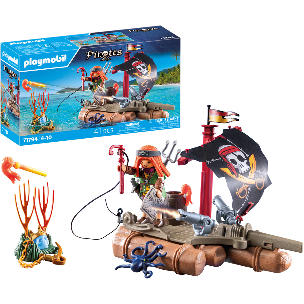 Playmobil Pirate Raft with Treasure Playset Image 3