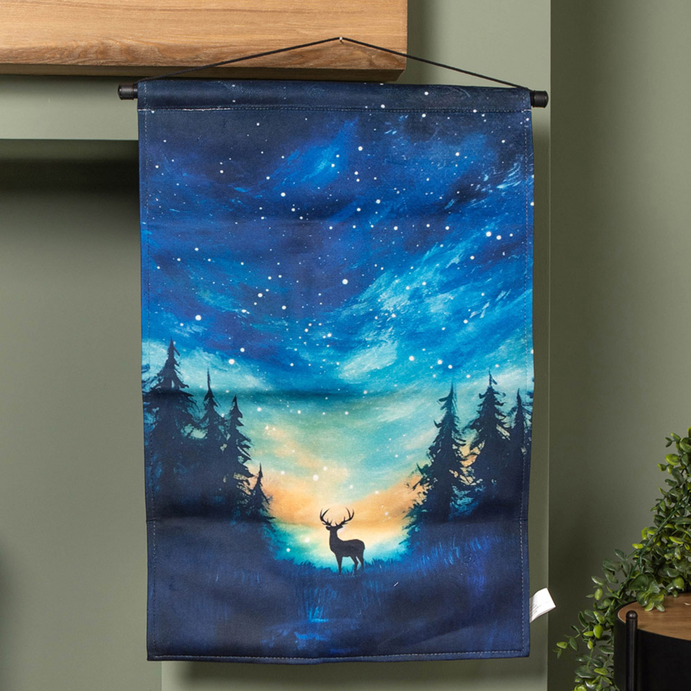 Samuel Alexander Stag Light Up Hanging Banner 60 x 40cm Image 1