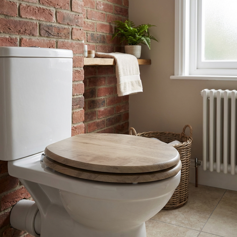Huxley Toilet Seat Brown Image 6
