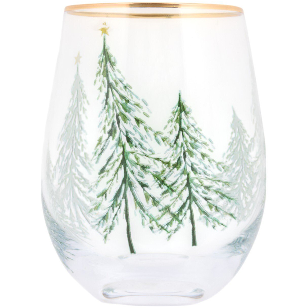 Christmas Tree Tumbler Clear Image 1