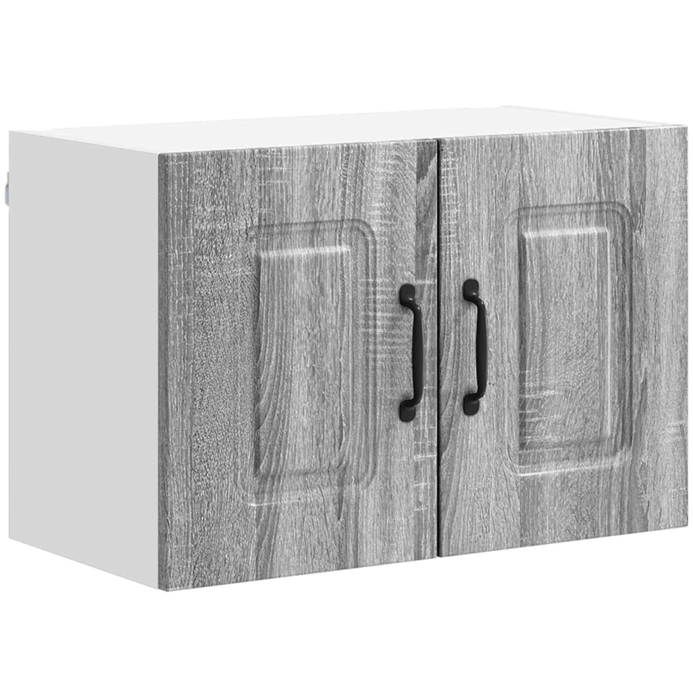 vidaXL Kalmar 2 Door Grey Sonoma Wall Mounted Kitchen Cabinet Set of 2 Image 2
