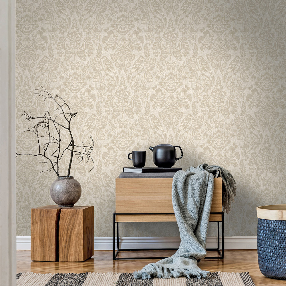 Holden Decor Hawthorn Meadow Neutral Wallpaper Image 3