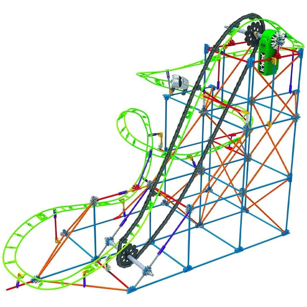Basic Fun K'NEX Typhoon Frenzy Roller Coaster Building Set 640 Piece Image 6