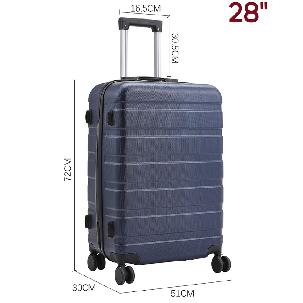 H&O Direct Large Blue ABS Spinner Wheel Luggage Case Image 6