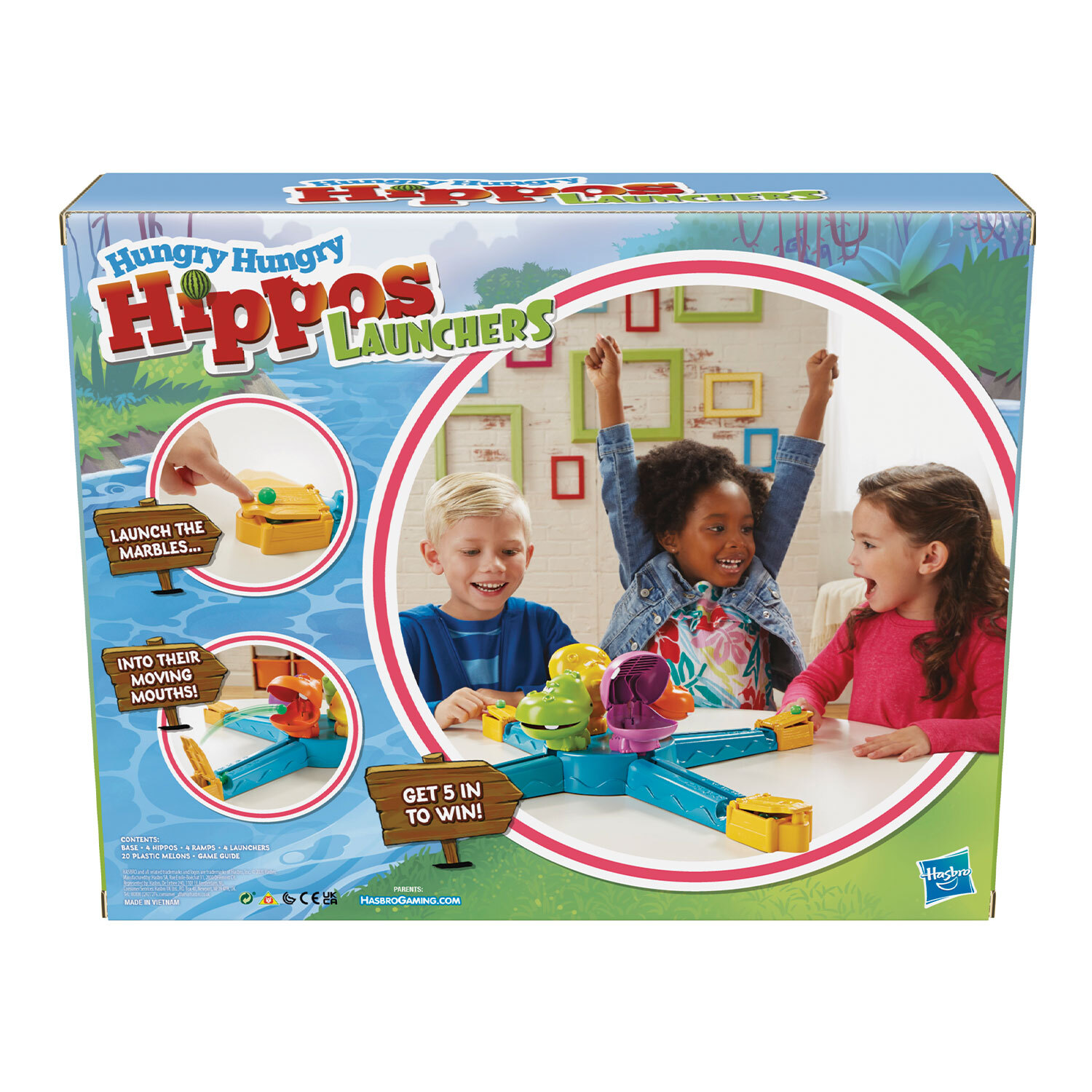 Hasbro Hungry Hungry Hippos Launchers Game Image 4